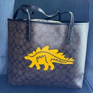 LMTD edition Coach Stegosaurs reversible tote